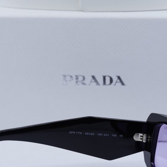 Final Price! Prada PR17WS 16K40J Black Violet Sunglasses - Picture 7 of 9